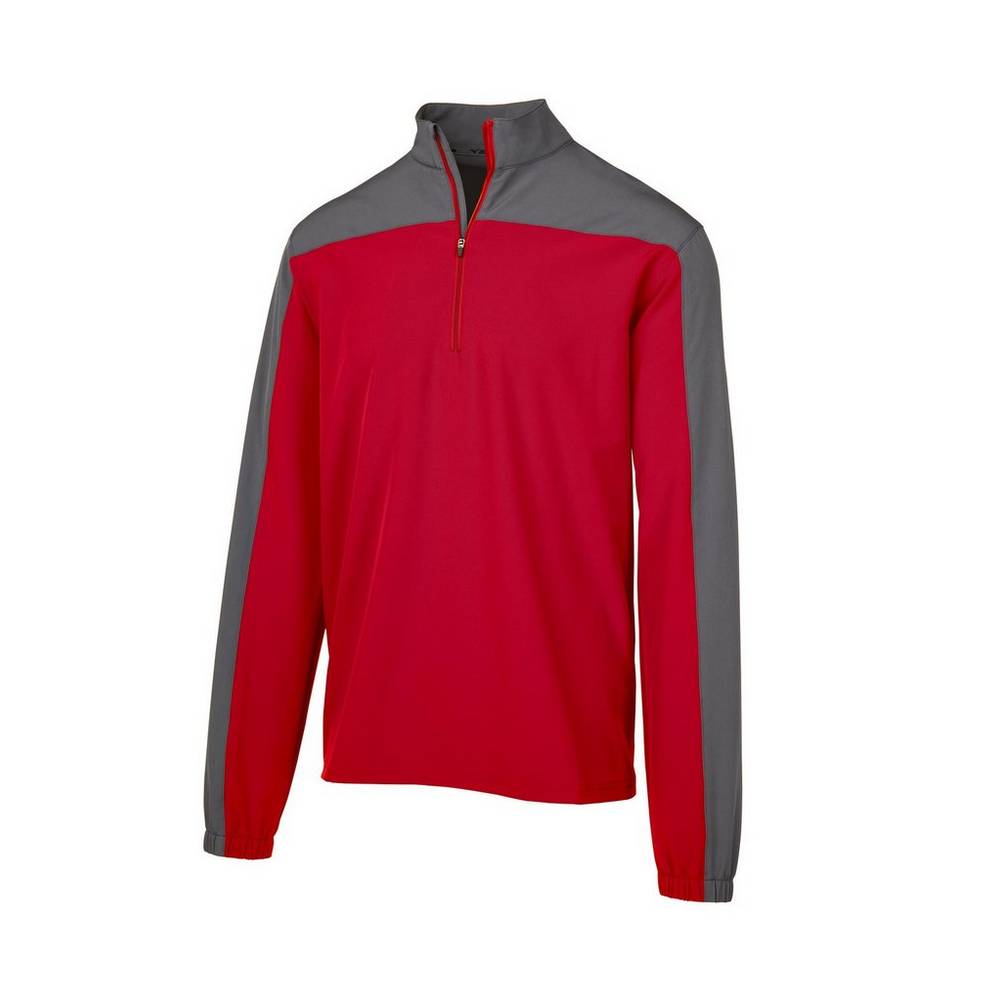 Mizuno Men's Comp Long Sleeve Batting Jacket Red (350780-QVT)